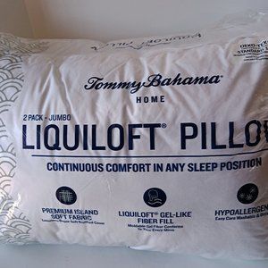 Tommy Bahama Home 2 Pack Standard LIQUILOFT Pillows NIP